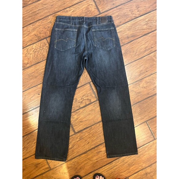 Wrangler jeans Mens 36x32 Blue Straight Fit Relaxed Cotton Work Western Durable - Picture 6 of 10